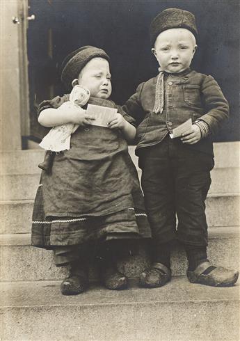 VARIOUS PHOTOGRAPHERS A vast photographic archive of circa 142 photographs documenting activity at Ellis Island by Augustus F. Sherman